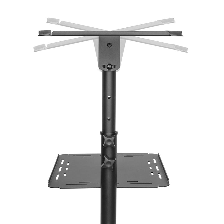 Maclean állítható, acélból készült, hordozható projektor-/laptop-asztal, max. 10 kg, MC-207