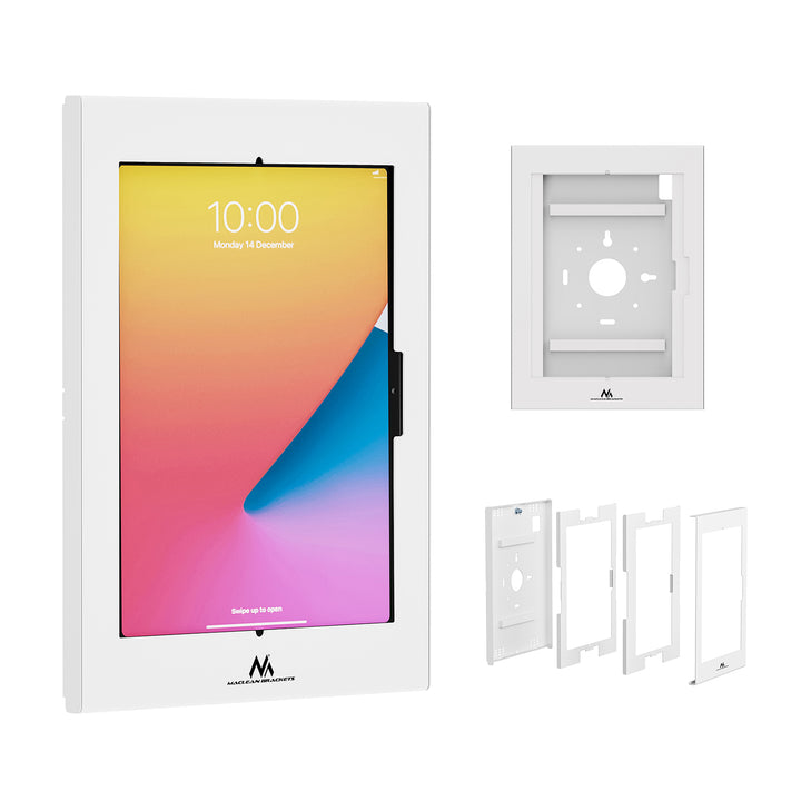 Maclean tablet-tartó, rögzítővel, 12,4–13", iPad Air/Pro, Samsung Tab S10+/S9+/S8+/S7+, 257x350x22 mm, MC-950 W