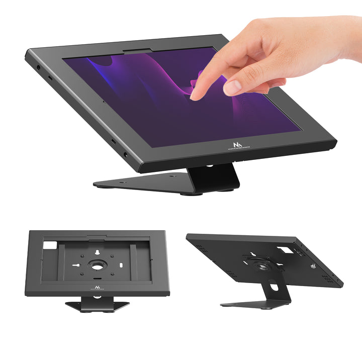 Maclean táblagép-tartó, rögzítővel, 12,4–13 hüvelyk, iPad Air/Pro, Samsung Tab S10+/S9+/S8+/S7+, 257×350×22 mm, MC-956 B