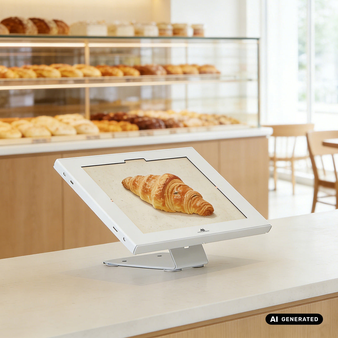 Maclean táblagép-tartó, rögzítővel, 12,4–13", iPad Air/Pro, Samsung Tab S10+/S9+/S8+/S7+, 257×350×22 mm, MC-956 W