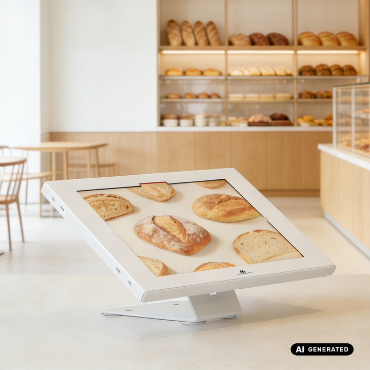 Maclean táblagép-tartó, rögzítővel, 12,4–13", iPad Air/Pro, Samsung Tab S10+/S9+/S8+/S7+, 257×350×22 mm, MC-956 W