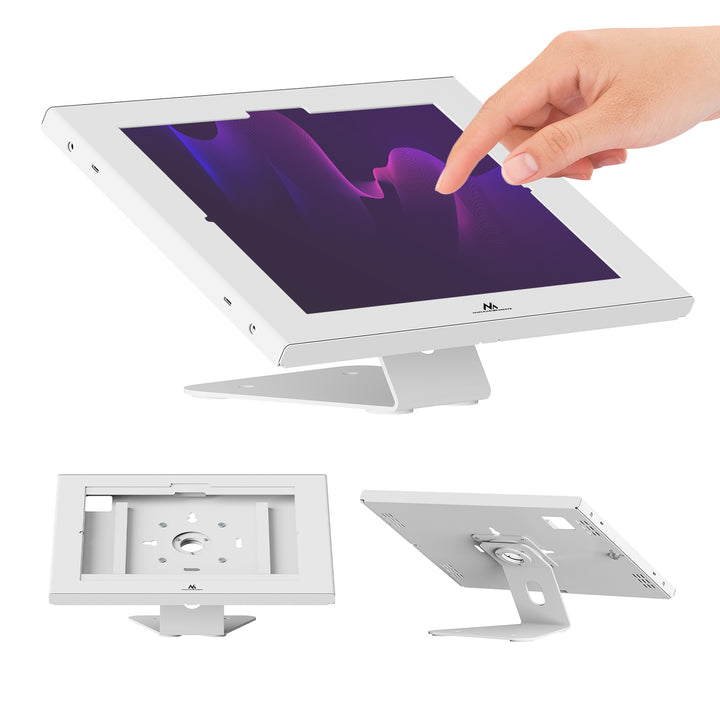 Maclean táblagép-tartó, rögzítővel, 12,4–13", iPad Air/Pro, Samsung Tab S10+/S9+/S8+/S7+, 257×350×22 mm, MC-956 W