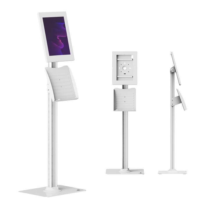 Maclean tablet-tartó, rögzítővel, 12,4–13", iPad Air/Pro, Samsung Tab S10+/S9+/S8+/S7+, 257x350x22 mm, MC-924 W