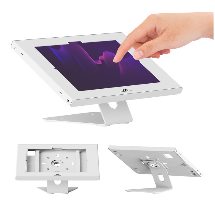 Maclean tablet-tartó rögzítővel, 10,9–11 hüvelyk, iPad Air/Pro, Samsung Tab A és S sorozat, 220×323×22 mm, MC-957 W