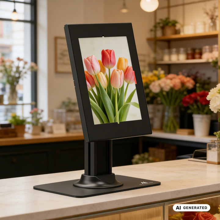 Maclean tablet-tartó, rögzítővel, 10,9–11 hüvelyk, iPad Air/Pro, Samsung Tab A és S sorozat, 220x323x22 mm, MC-959 B