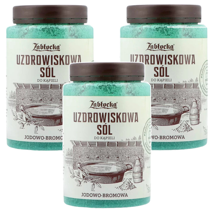 Zabłocka gyógyfürdő só, jód-bróm, fürdőzéshez, 1,2 kg – 3 darab