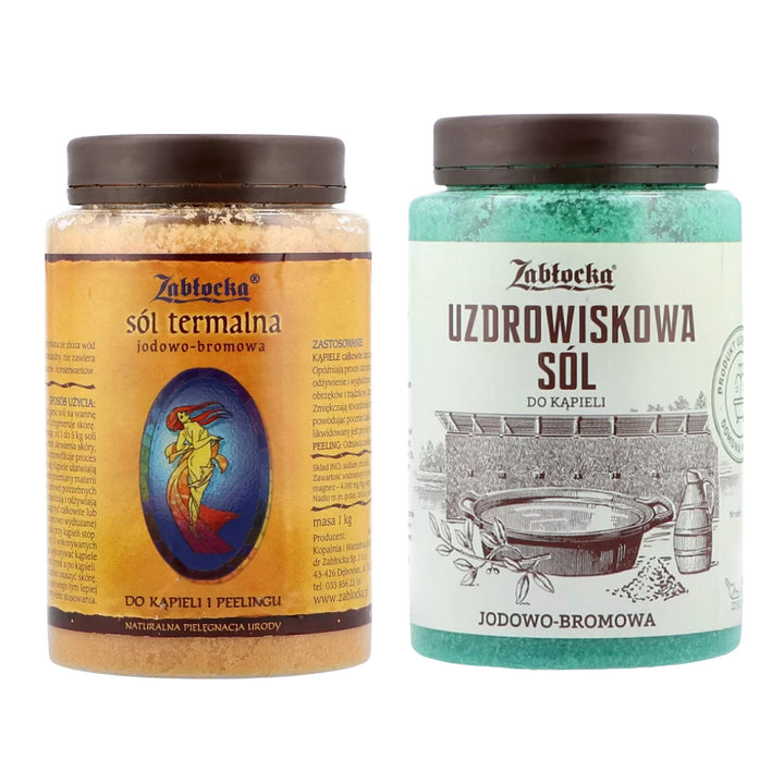 Zabłocka jód-bróm termálsó 1 kg + Zabłocka jód-bróm gyógyfürdősó 1,2 kg