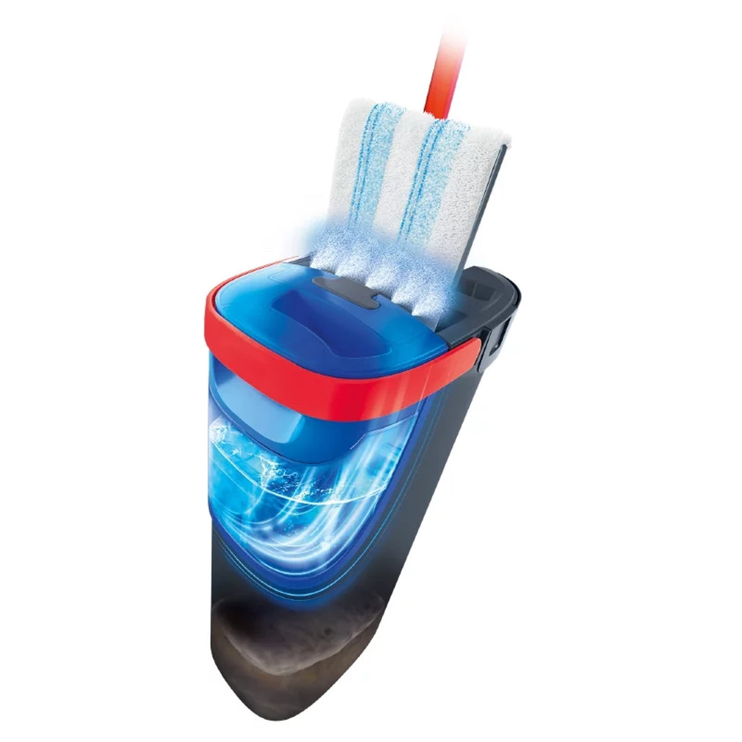 Vileda H2prO lapos felmosó, 100% szeparáció a tiszta és a szennyezett víz között, két tartály, 3 mikroszálas betét, 360°-os csúcs, 175774