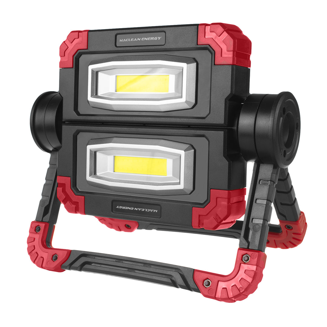 Maclean COB LED munkalámpa, 300 lm, 3 világítási mód, színhőmérséklet 6500K, MCE439 2 darab + 8x Varta Industrial AA elem