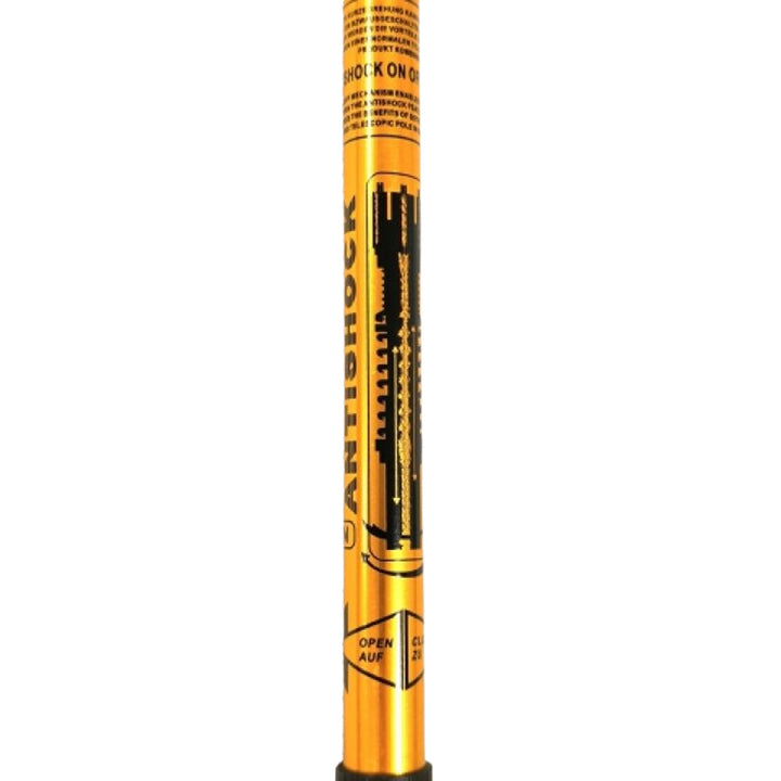 Nordic Walking alumínium botok, 65–135 cm, teleszkópos, arany