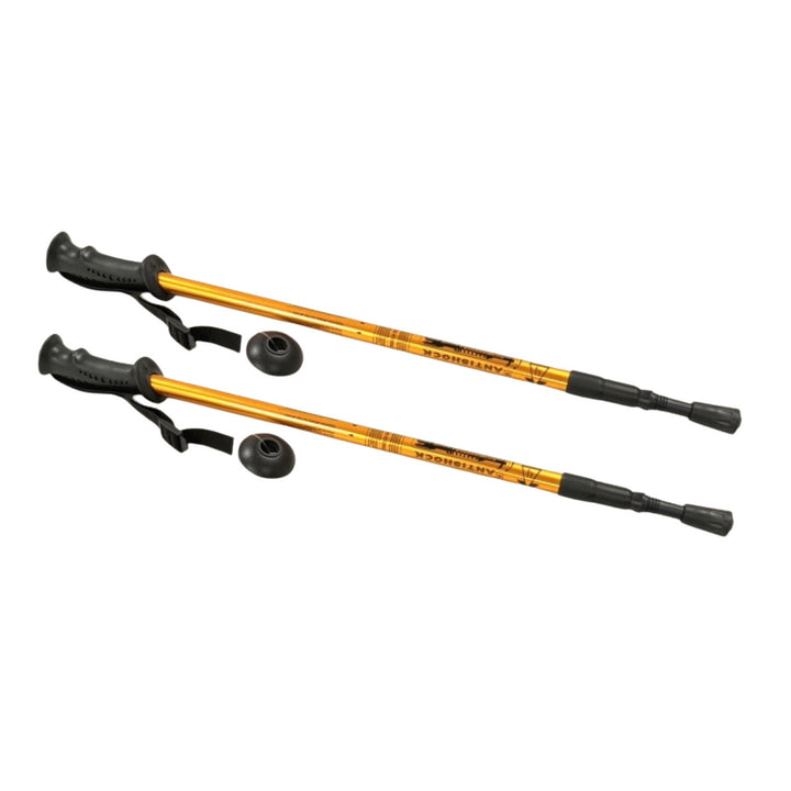 Nordic Walking alumínium botok, 65–135 cm, teleszkópos, arany