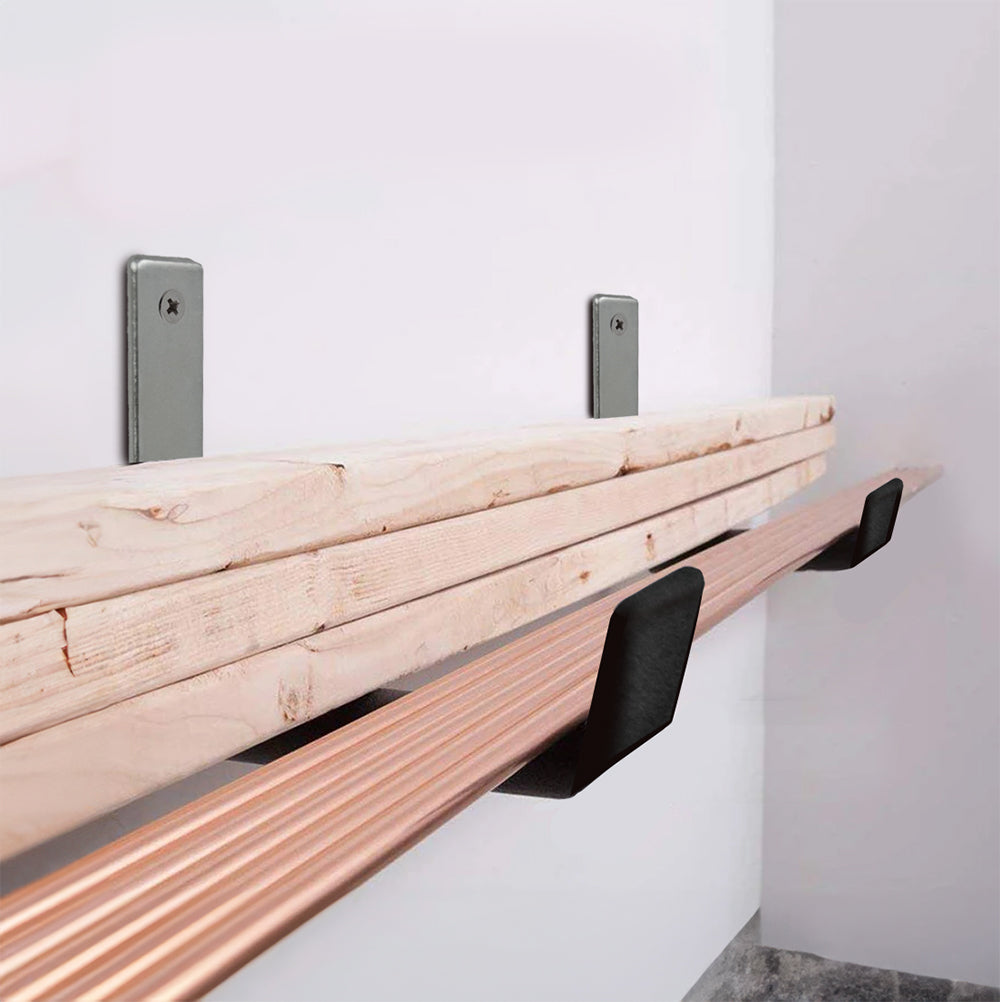 Maclean fali tartó/akasztó gumiabroncsokhoz, kerekekhez, létrákhoz, kerékpárokhoz, acél, max. terhelhetőség 15 kg, MC-435, 3 darab