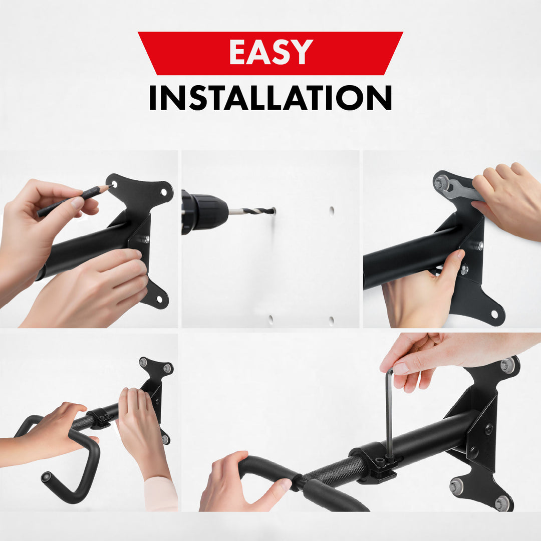 Maclean kerékpártartó/fali akasztó, vízszintes, acél, max. terhelhetőség 30 kg, MC-431, 3 darab