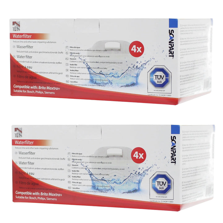 Scanpart vízszűrő, kompatibilis a Brita Maxtra Plus, Dafi Unimax termékekkel, 8 darab