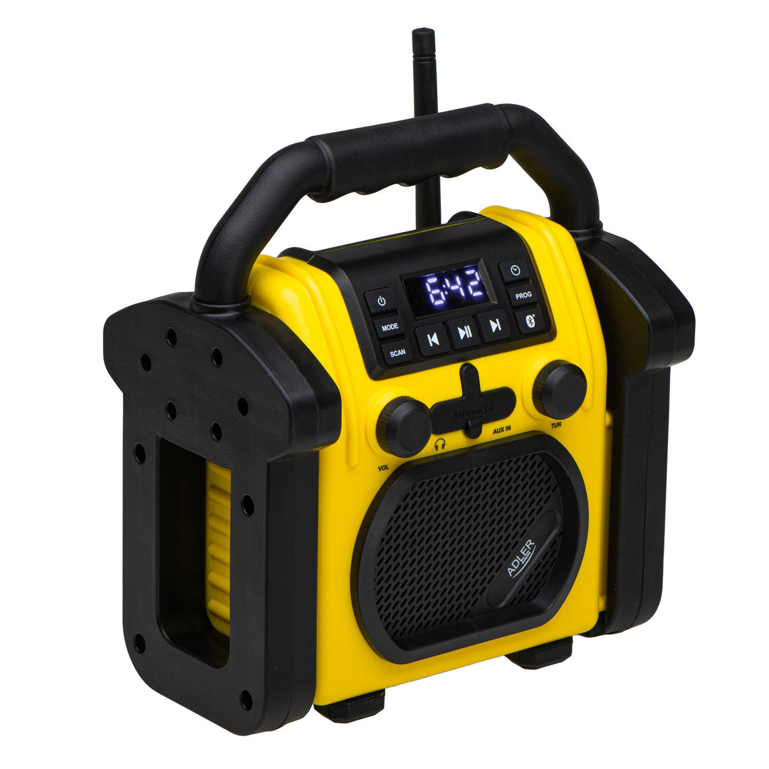 Adler építési rádió, Bluetooth 5.1, IPX 54, 10 W teljesítmény, AD 1911