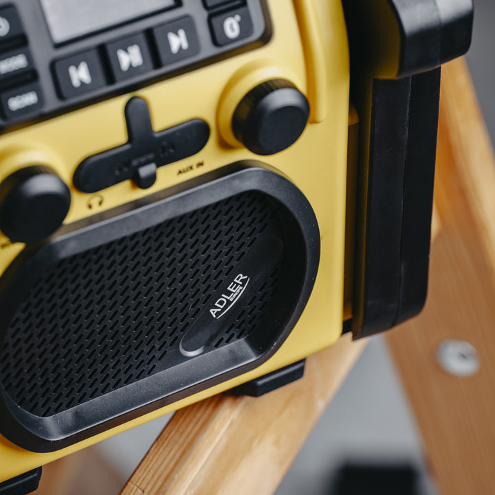 Adler építési rádió, Bluetooth 5.1, IPX 54, 10 W teljesítmény, AD 1911