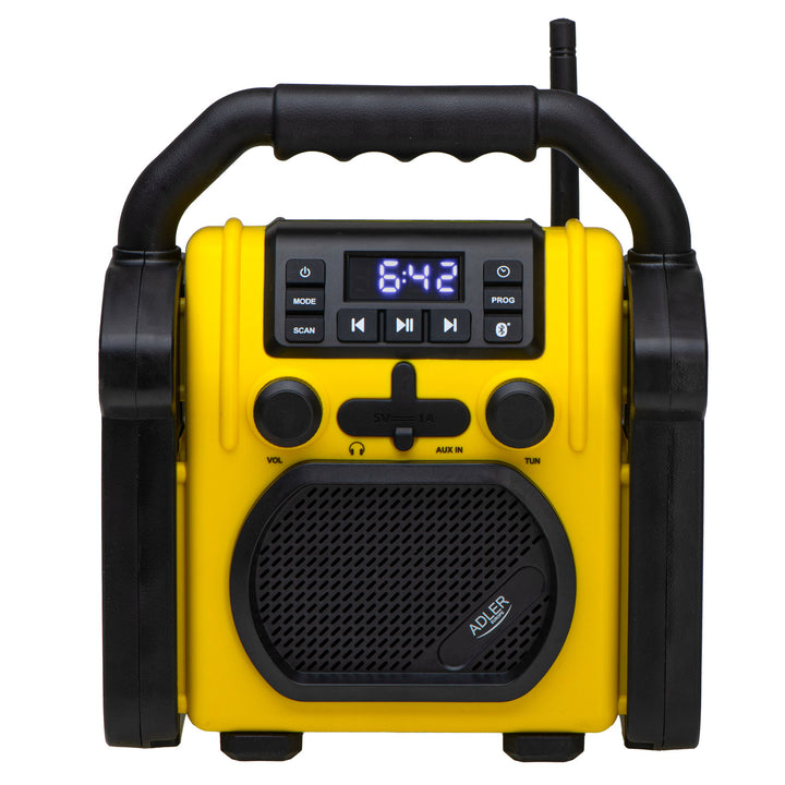 Adler építési rádió, Bluetooth 5.1, IPX 54, 10 W teljesítmény, AD 1911