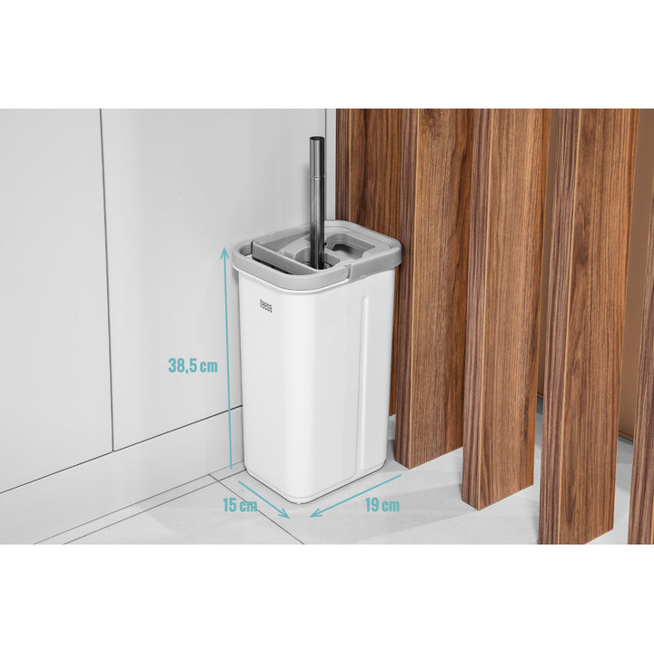 Teesa lapos tisztító felmosó, kétrekeszes vödör, 5,7 l űrtartalom, New Clean R13, Teesa
