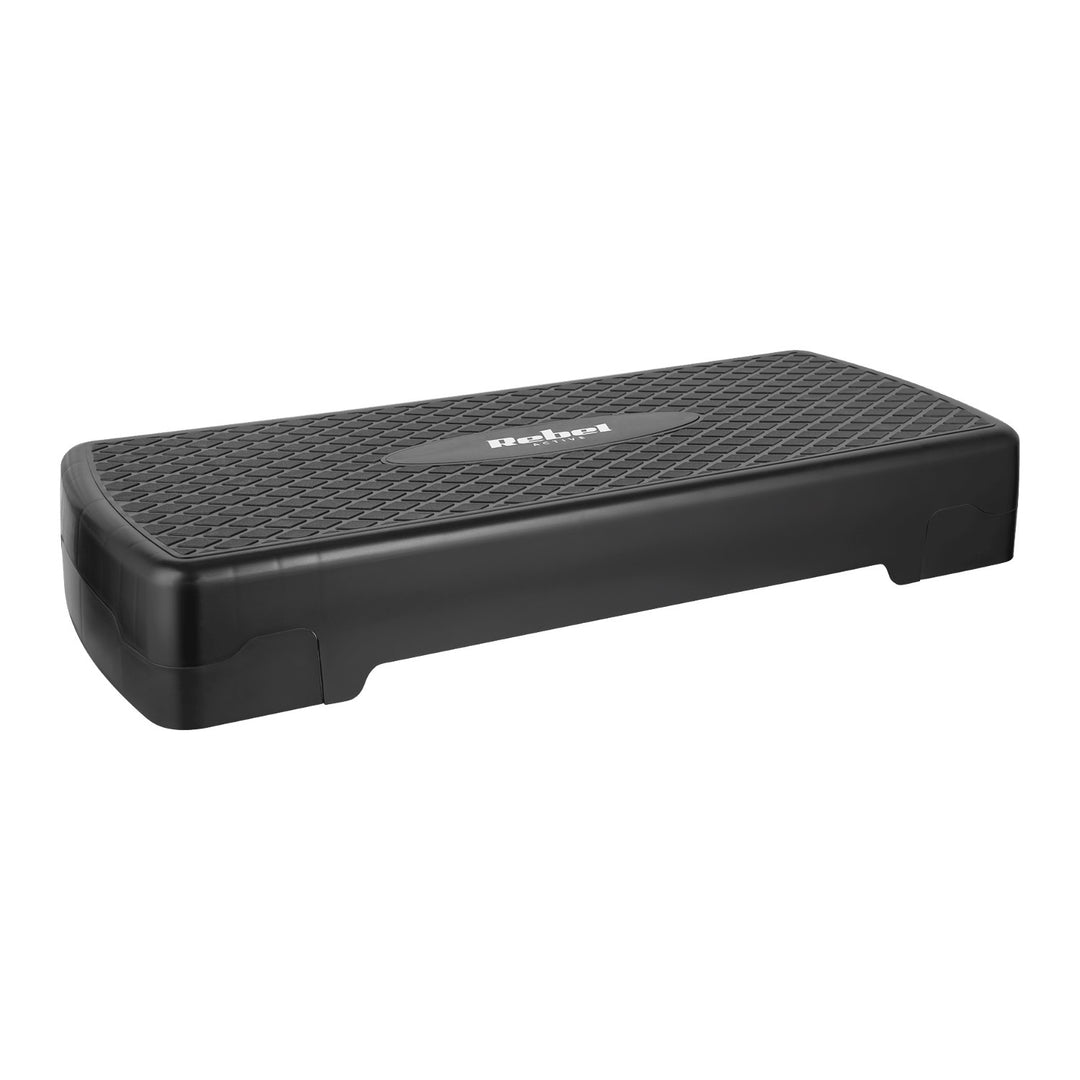 Rebel Active aerobik és fitnesz lépcső, 3 lépcső, 68 cm, fekete, RBA-3227-BK
