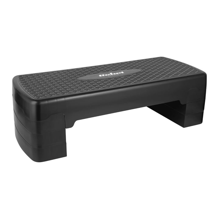 Rebel Active aerobik és fitnesz lépcső, 3 lépcső, 68 cm, fekete, RBA-3227-BK