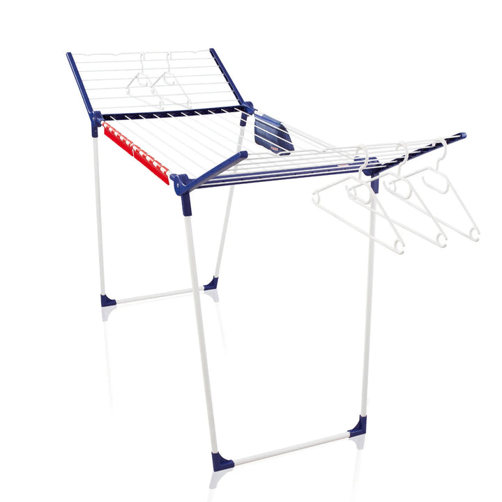 Leifheit Pegasus 200 Solid Comfort szárítóállvány, 20 m zsinórhossz, csúszásgátló talpak, időjárásálló, 2 ruhacsipesz, 81516