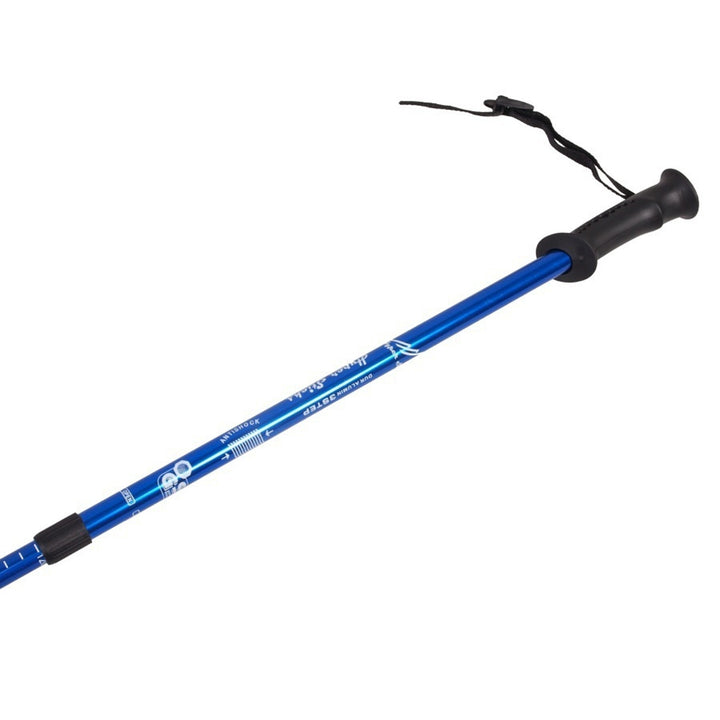 65–135 cm-es, kék, teleszkópos alumínium nordic walking botok, 2 pár