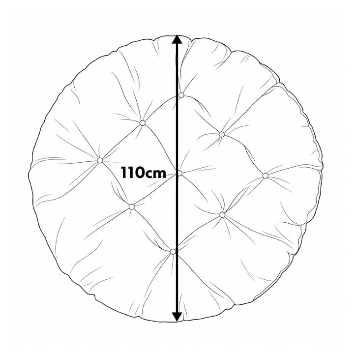 GreenBlue párna, szürke, kerti, gólyafészek, 110 cm, GB243 GR