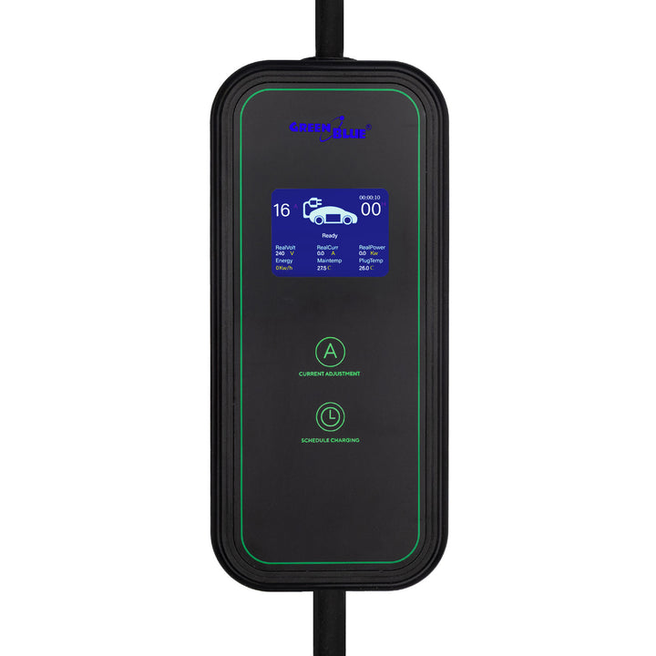 GreenBlue EV/PHEV töltő, hordozható, 2. típus, kábelhossz: 6,8 m, IP65, 11 kW, 220–380 V AC 50/60 Hz, 16 A, 3 fázis, GB1100