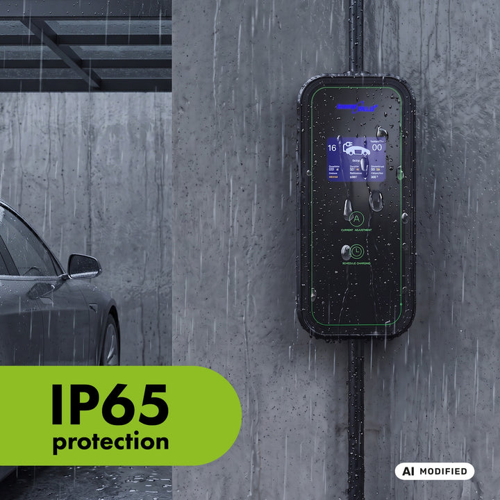 GreenBlue EV/PHEV töltő, hordozható, 2. típus, kábelhossz: 6,8 m, IP65, 11 kW, 220–380 V AC 50/60 Hz, 16 A, 3 fázis, GB1100