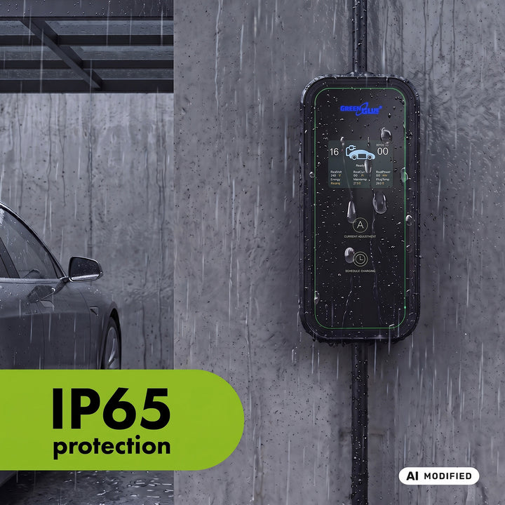 GreenBlue EV/PHEV töltő, hordozható, 2. típus, kábelhossz: 6,8 m, IP65, 11 kW, 220–380 V AC 50/60 Hz, 16 A, 3 fázis, GB1100