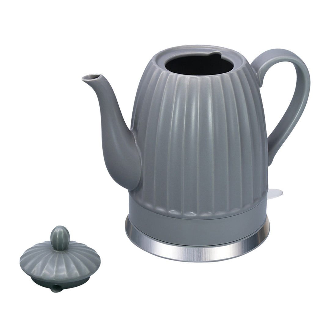 Maestro kerámia vízforraló, szürke színű, 1500 W teljesítmény, 1,5 l űrtartalom, forgatható talp, vízszintjelző, 65 cm-es tápkábel, MR-077