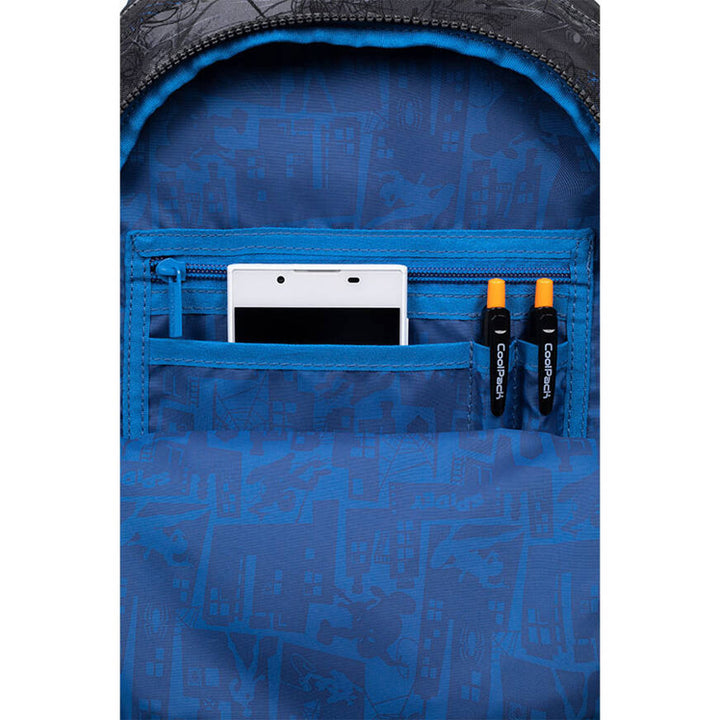 Spiderman Coolpack iskolatáska, Jerry méret (15"), kontúrozott háttámla, 3 tágas rekesz, megerősített alj, F029777