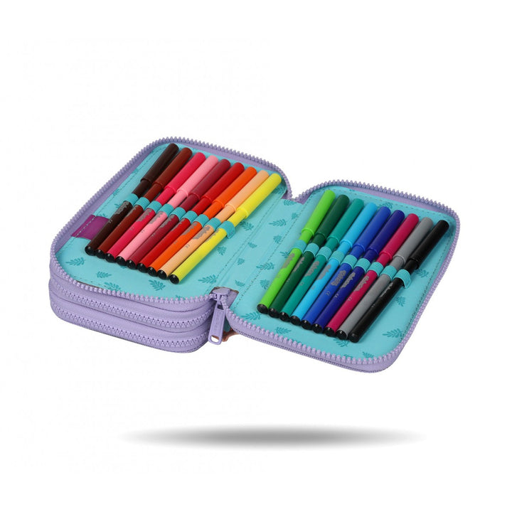 Stitch Coolpack iskolai szett, Jerry 2-rekeszes hátizsák (15"), Jumper 3 tolltartó és sportcipőzsák