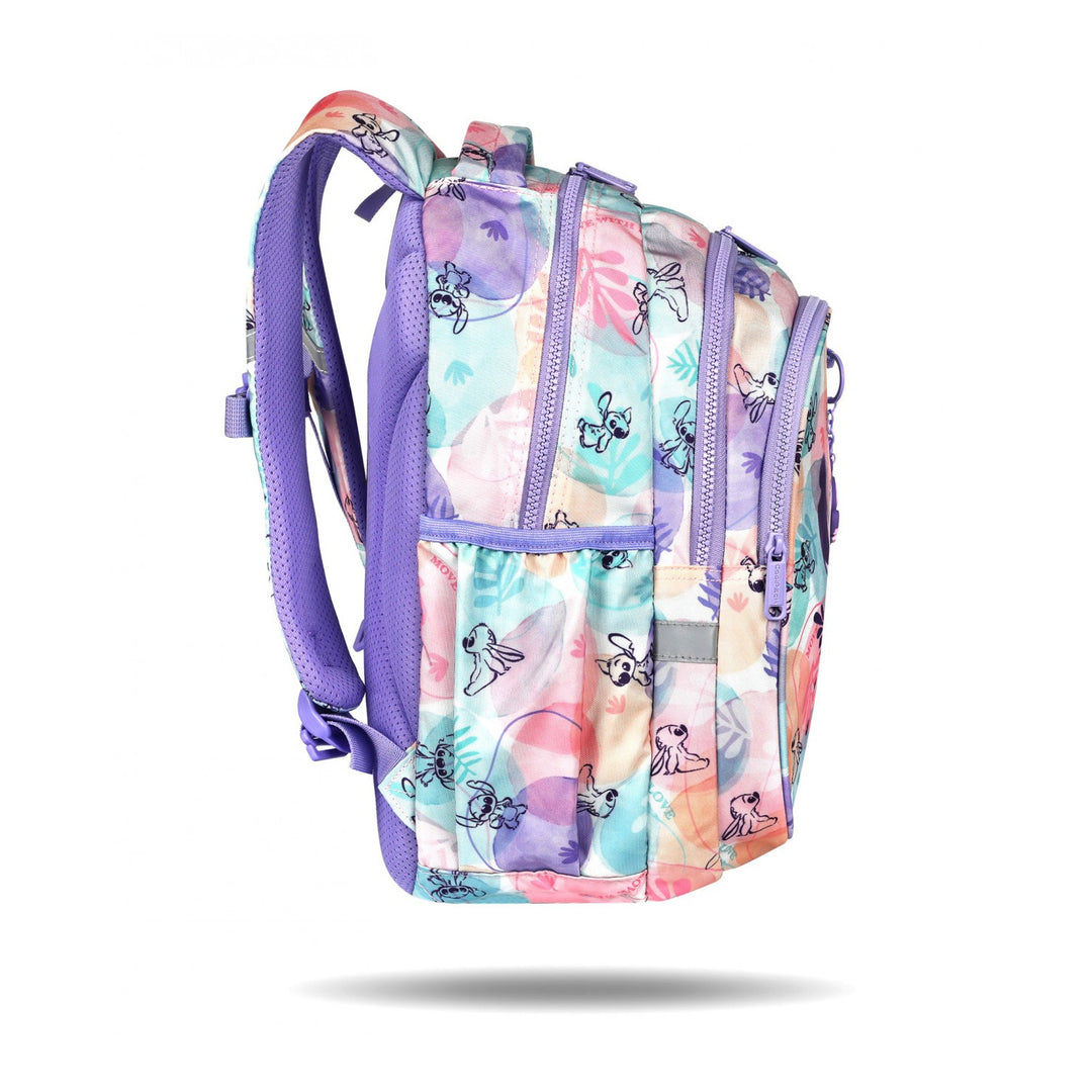 Stitch Coolpack iskolai szett, Jerry 2-rekeszes hátizsák (15"), Jumper 3 tolltartó és sportcipőzsák