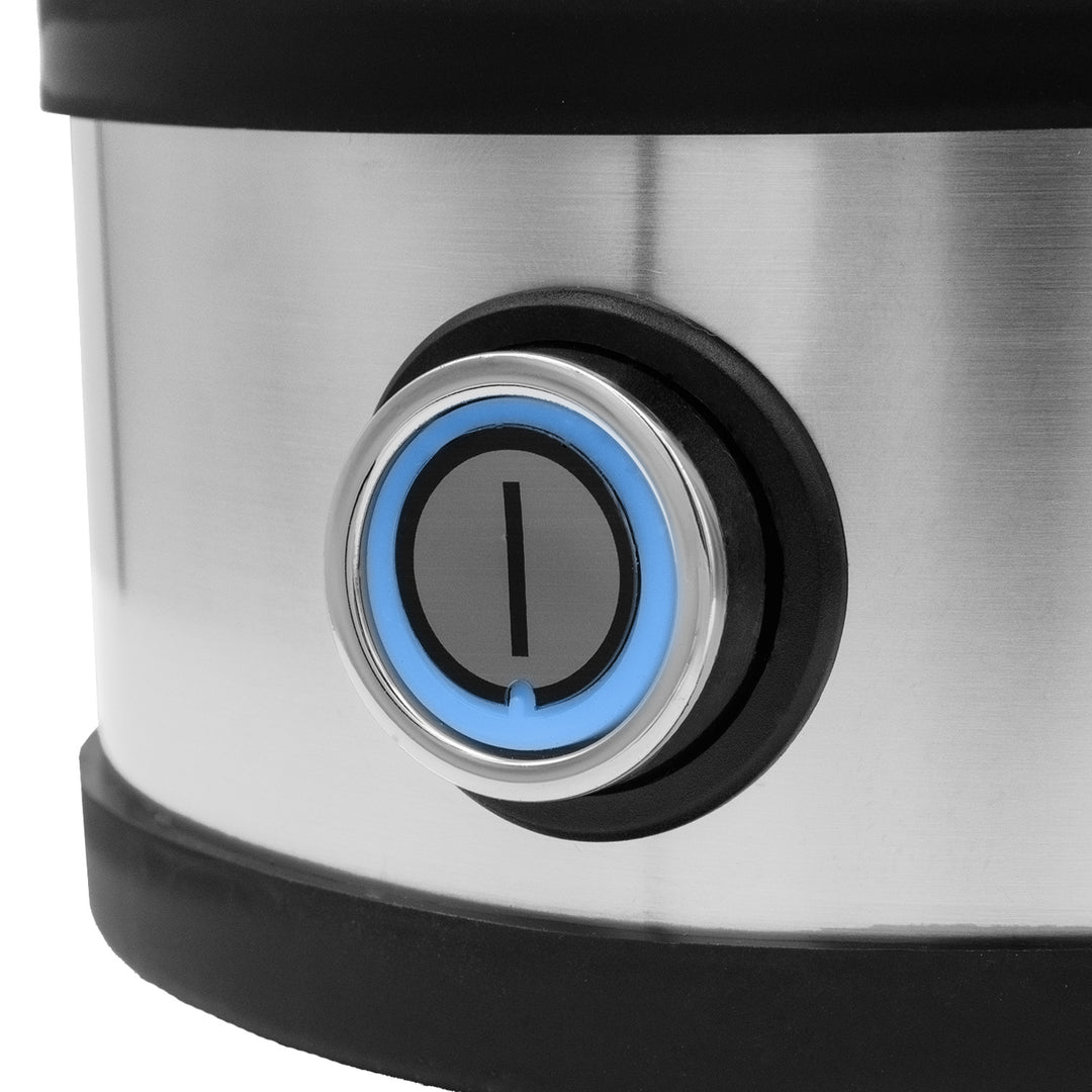 GreenBlue rozsdamentes acél tojásfőző, 200 W teljesítmény, legfeljebb 7 tojáshoz, mérőkanál, 220–240 V~, 50/60 Hz, GB357