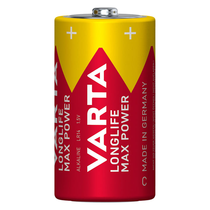 4 db R-14 R14 C 1,5 V-os Varta Longlife Max Power alkáli elem