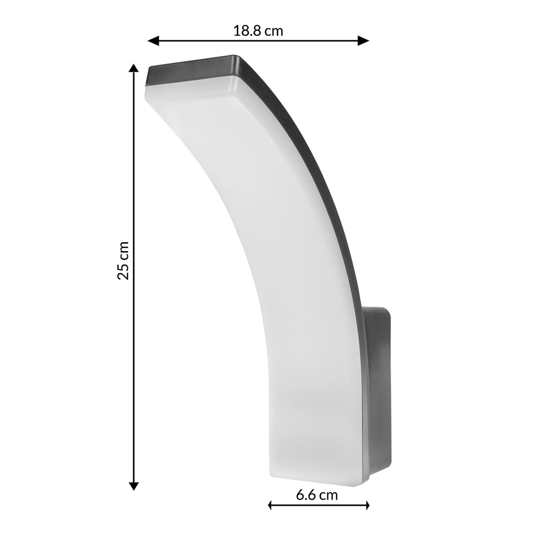 Maclean LED-lámpa, szürke színű, 20 W, IP65, 2750 lm, semleges fehér fény (4000 K), MCE511 GR, 2 db