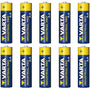 10 db R-06 LR6 AA 1,5 V-os Varta Industrial 4006 alkáli elem