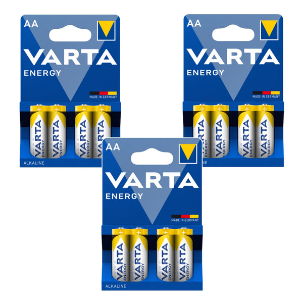 12 db R-06 LR06 AA 1,5 V-os Varta Energy alkáli elem