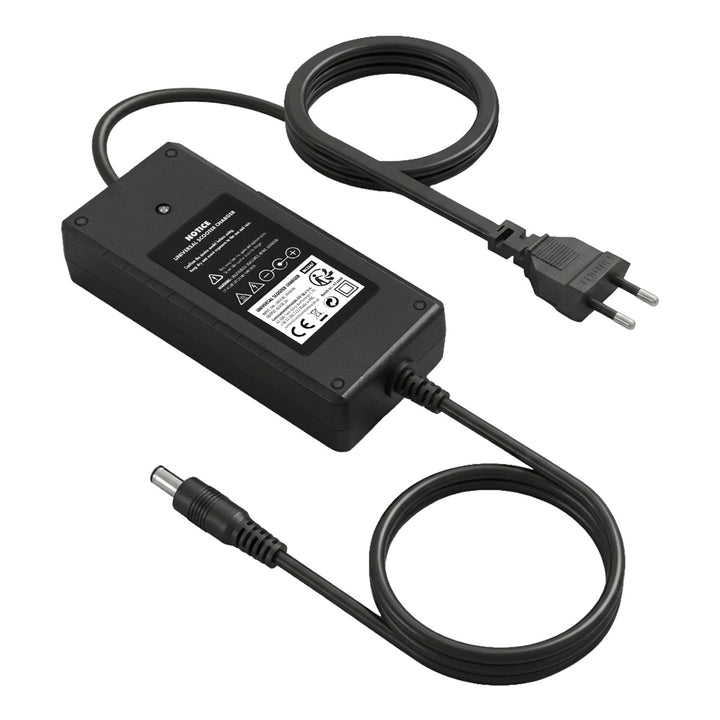 Maclean Energy univerzális töltő / tápegység, elektromos rollerekhez, 42 V DC, 2 A, max. 85 W, gyors töltés, 6 csatlakozó, MCE667