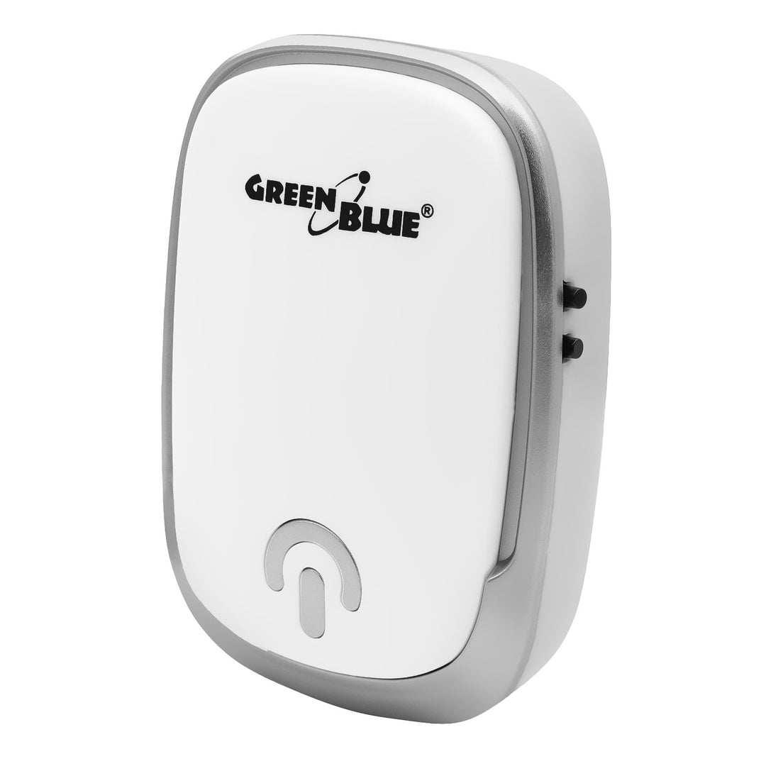 GreenBlue vezeték nélküli csengő, 38 dallam, 90 dB, fehér, hatótávolság akár 200 m, GB404 W