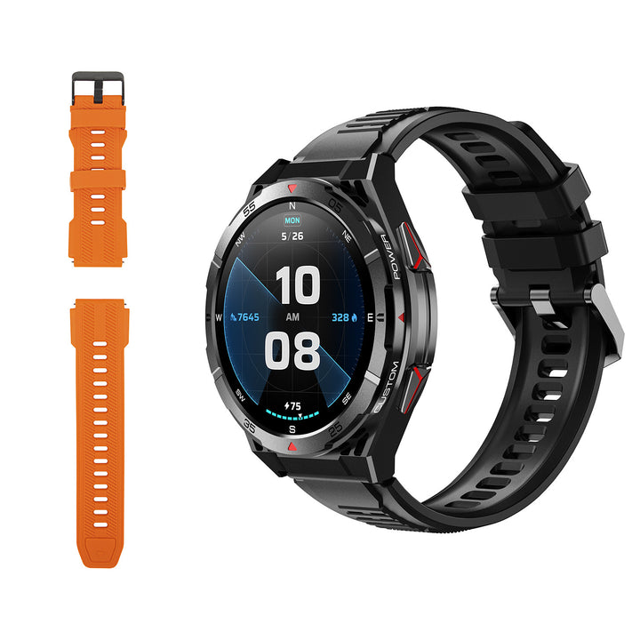BLOW X14 Pro okosóra, 1,43 hüvelykes AMOLED kijelző, 490 mAh-s akkumulátor, GPS, 4 GB RAM és 256 MB tárhely, egészségügyi funkciók, 2 színű szíj, 89-016#
