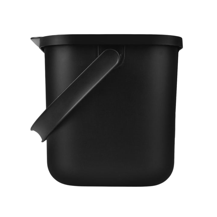6 literes fekete Bini Practic biohulladék-tartály + 5 db Practic szénszűrő