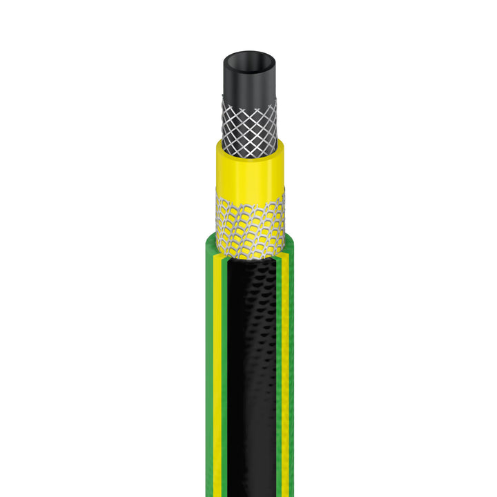 Cellfast Aluplus 1/2" 60 m-es tömlőtartó + Cellfast Green ATS2 1/2" 25 m-es kerti tömlő + Cellfast Basic 1/2" egyenes szórófejes szett