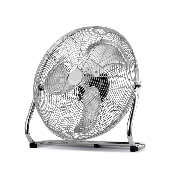HanksAir padlóventilátor, 80 W teljesítmény, 3 üzemmód, krómozott acélból készült, 40 cm átmérőjű, 1,5 m hosszú kábel, W021