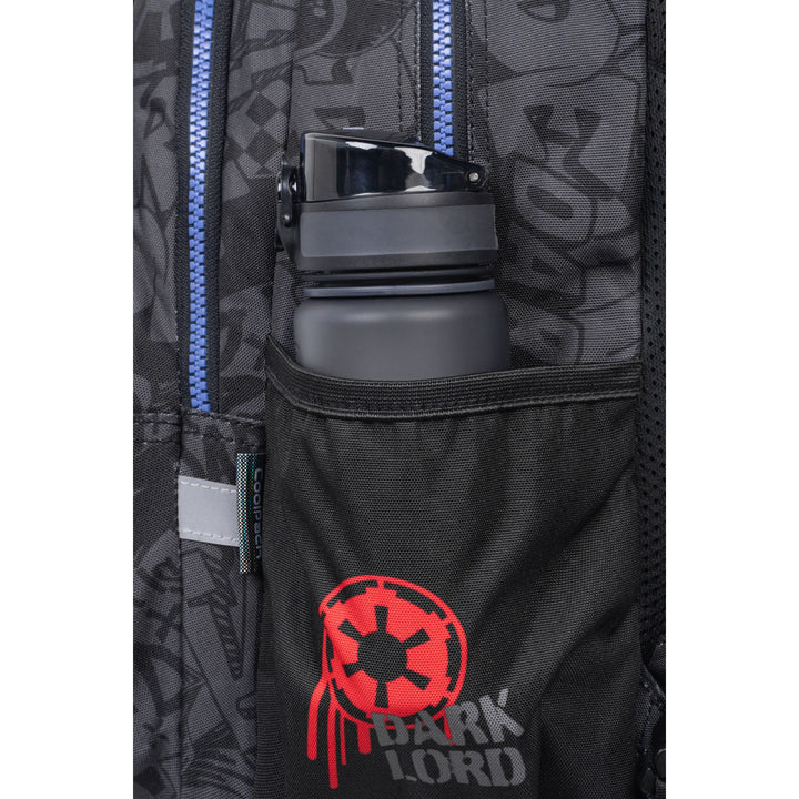 Star Wars Coolpack iskolai szett, 3 rekeszes Jerry hátizsák (15") kontúrozott háttámlával és állítható vállpántokkal, valamint Jumper 3 tolltartó kiegészítőkkel