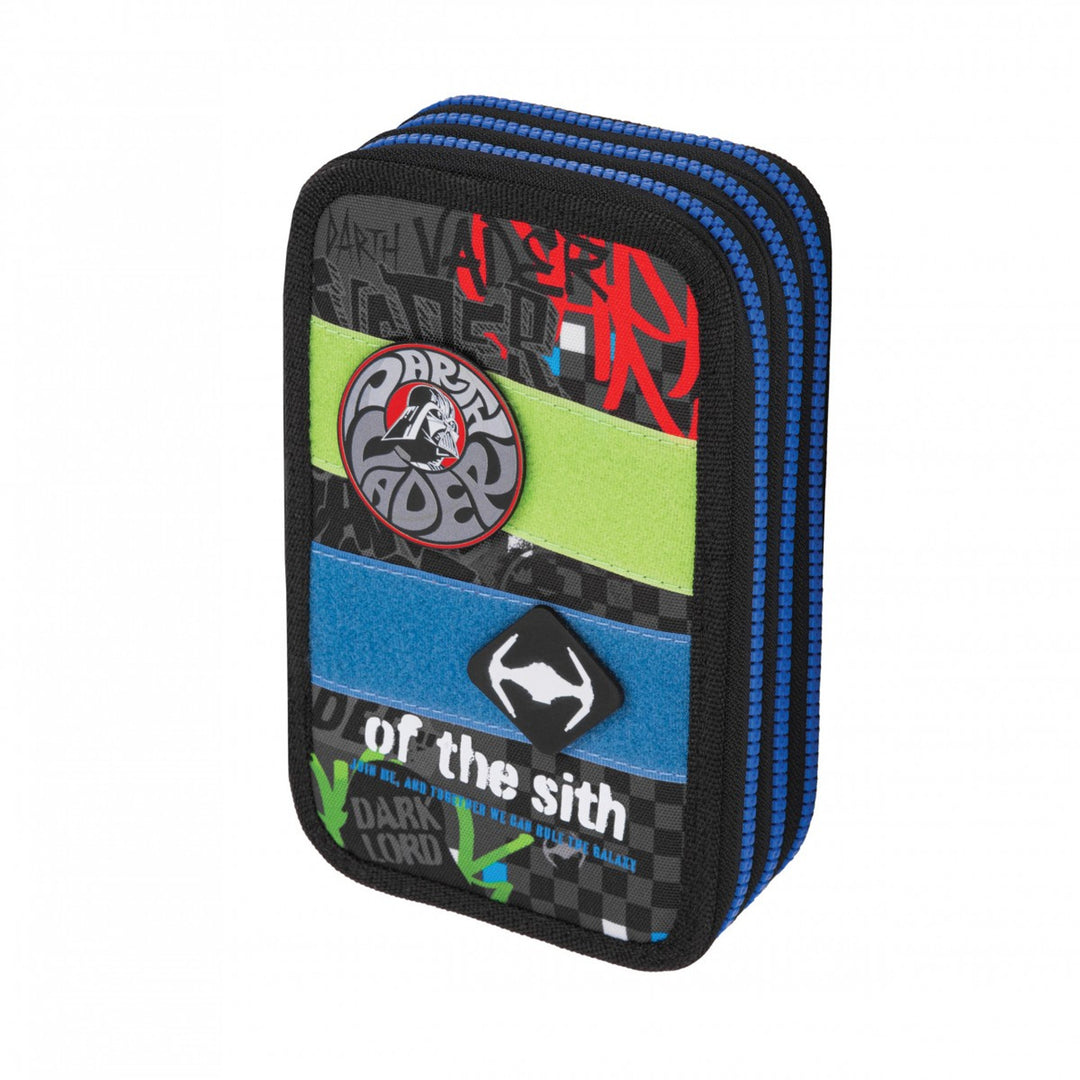 Star Wars Coolpack iskolai szett, 3 rekeszes Jerry hátizsák (15") kontúrozott háttámlával és állítható vállpántokkal, valamint Jumper 3 tolltartó kiegészítőkkel