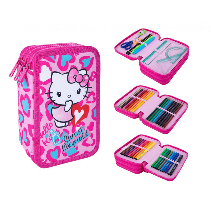 Hello Kitty Coolpack iskolai szett, Jerry 3 rekeszes hátizsák (15"), Jumper 3 tolltartó tartozékokkal és sportcipőzsák