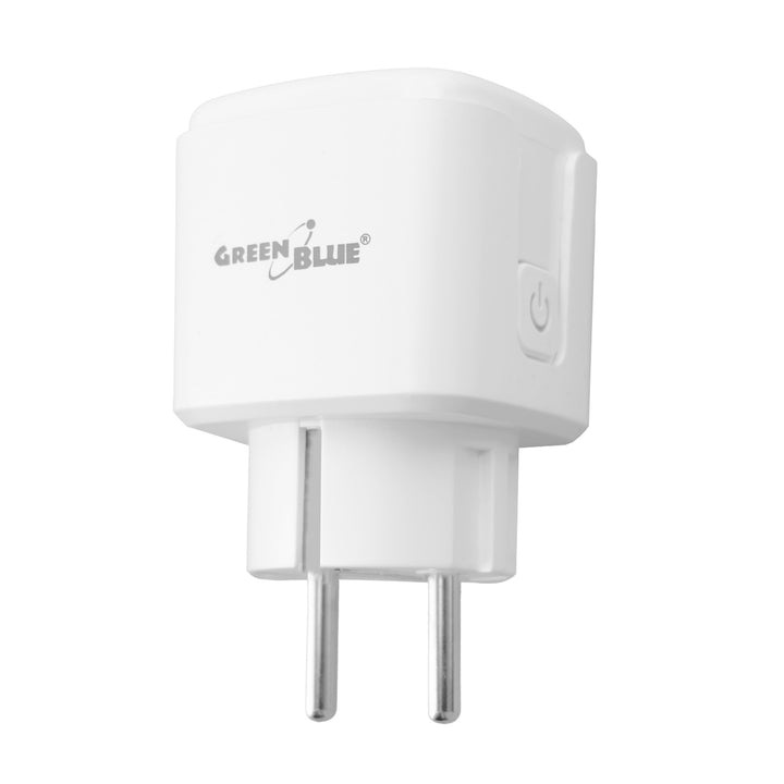 GreenBlue távvezérelt WiFi-csatlakozó, Android/iOS/Alexa/Google Home, időzítő, fogyasztásmérő, max. 16 A/3840 W, GB735 W, 2 darab