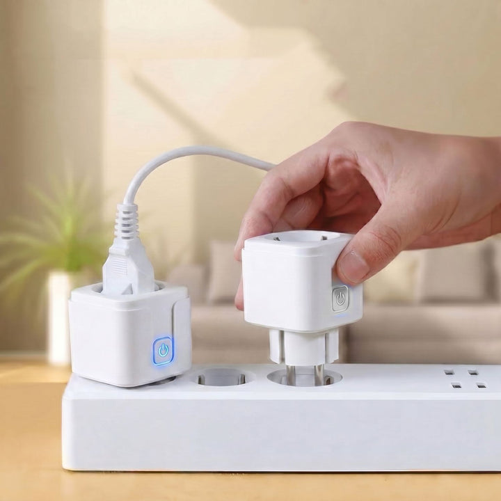 GreenBlue távvezérelt WiFi-csatlakozó, Android/iOS/Alexa/Google Home, időzítő, fogyasztásmérő, max. 16 A/3840 W, GB735 W, 2 darab